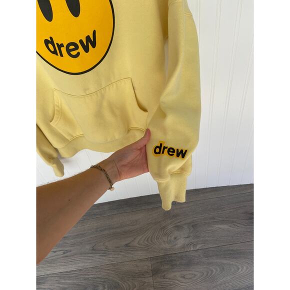 Drew House Sweatshirt Medium Yellow Mascot Hoodie, 90's y2k - Picture 6 of 6